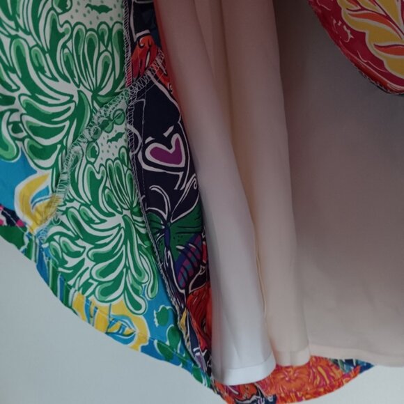 Vintage Lilly Pulitzer Silk Maxi Skirt xs 4 6 - Picture 4 of 10